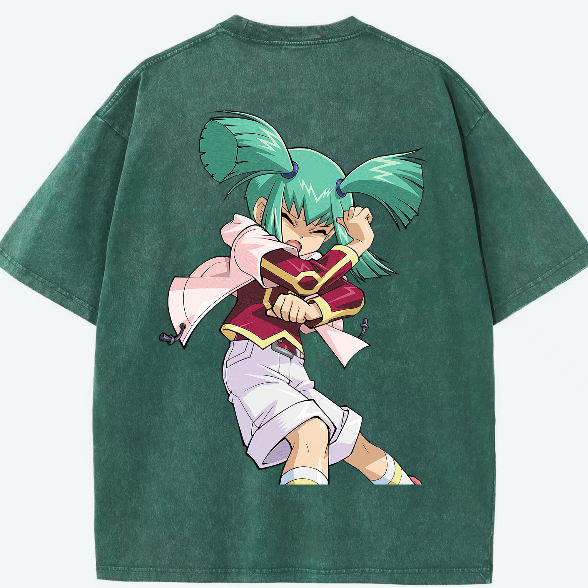 （画像用） 遊☆戯☆王 Yu-Gi-Oh! 綿100% ヴィンテージ風 半袖Tシャツ（背面プリント）